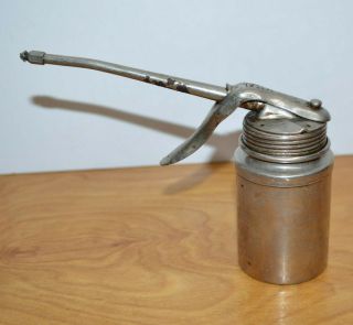 Vintage Pump Oil Can Usa 4 " Antique Tool Retro
