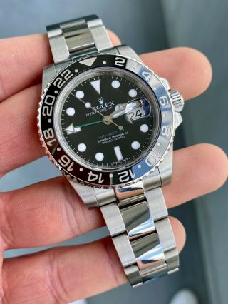 DISCONTINUED Rolex GMT - Master II 40mm 116710 Black Dial Bezel w/ Box & Papers 2
