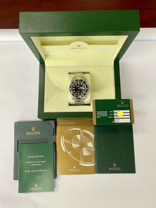 DISCONTINUED Rolex GMT - Master II 40mm 116710 Black Dial Bezel w/ Box & Papers 3