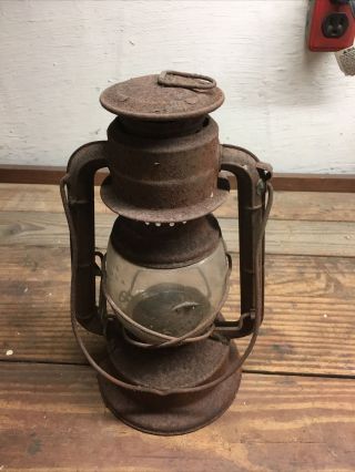 Vintage Antique Dietz Little Wizard Lantern With Globe