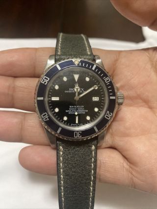 Rare 1984 Rolex Sea - Dweller 16660 " Triple Six " Stainless 40mm Date Dive Watch