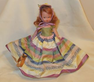 Vintage Nancy Ann Story Book Bisque Doll 6.  5 "