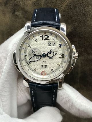 Ulysse Nardin Gmt Perpetual 320 - 60 Silver Dial Automatic Men 