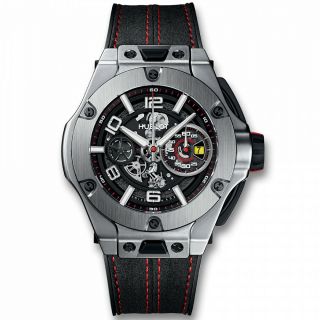 Hublot Big Bang Ferrari Unico Titanium 45 Mm Watch 402.  Nx.  0123.  Wr