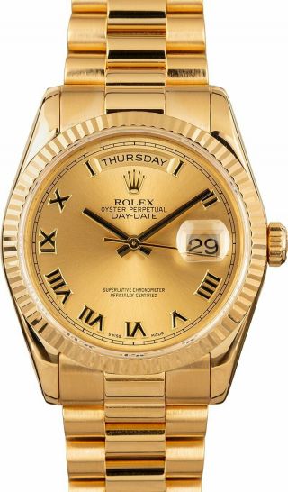 Rolex Oyster Perpetual Day - Date Yellow Gold 18 Ct