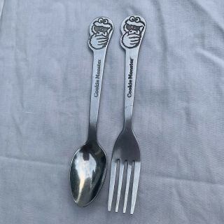 Cookie Monster Vintage Baby Spoon/fork Set