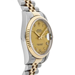 Rolex Datejust Auto 36mm Steel Yellow Gold Mens Jubilee Bracelet Watch 16233 4