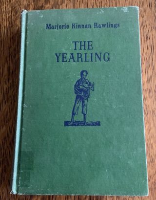 Vtg 1938 First Edition The Yearling By Marjorie Kinnan Rawlings Green Hardcover