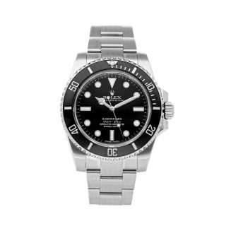 Rolex Submariner No Date Auto 40mm Steel Mens Oyster Bracelet Watch 114060