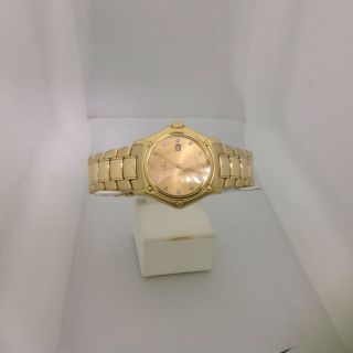 Mans Ebel Solid 18k Yellow Gold " 1911 " Watch W/diamond Dial