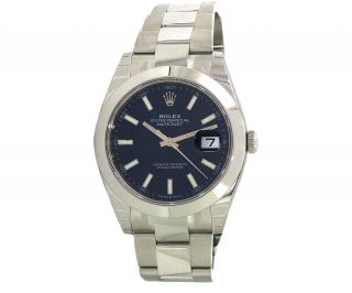 2020 Rolex Datejust 126300,  41mm,  Stainless Steel,  Blue Dial,  W/ Box & Papers