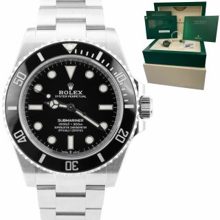 2020 Rolex Submariner 41mm No - Date Black Ceramic Watch 124060 Watch