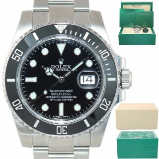 2018 - 2019 Rolex Submariner Date 116610 Steel Black Ceramic Bezel Watch Box