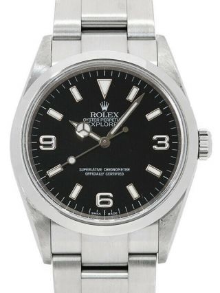 Rolex Explorer 1 114270 D Number Automatic Box And Papers Tag