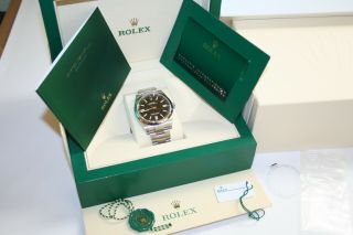 Rolex Oyster Perpetual 41 Op41 Black 124300 Watch 2021 Model - Full Set