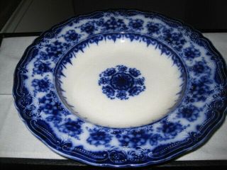 Flow Blue John Maddock And Sons 9 " Soup Bowl