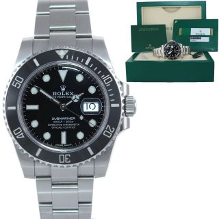 2020 Papers Rolex Submariner Date 116610 Steel Black Ceramic Bezel Watch Box