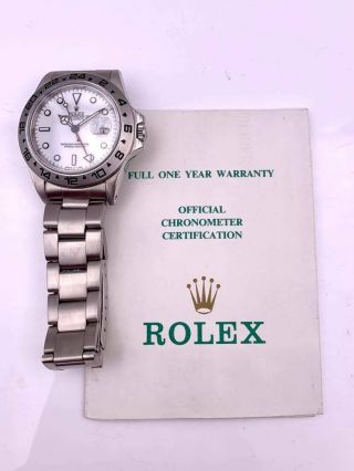 Rolex Explorer II 16550 40mm White Dial 5