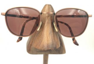 Vintage Timberland 303.  35 Bronze Tortoise Square Sunglasses Italy Frames Only