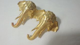 Jj Vintage Post Earrings W,  Elephant Trunk Design 2 "