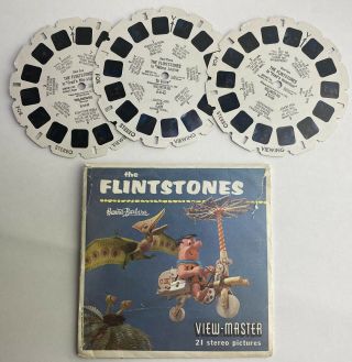 Vintage View - Master Viewmaster Pack B514 The Flintstones Tv Show 1960’s