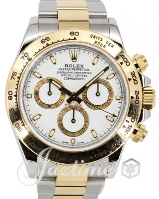 Rolex Daytona White 18ct Yellow Gold Stainless Steel 40mm Oyster 116503