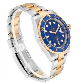 Rolex Submariner Steel 18K Yellow Gold Blue Dial Mens Watch 116613 3
