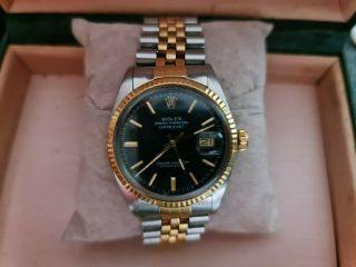 Rolex Datejust Collectable Model Rare Color Dial 18k Gold,  Steel Model