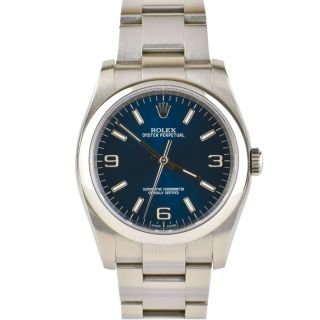 Rolex Oyster Perpetual Blue Dial 116000 Automatic Stainless Steel 36mm Watch