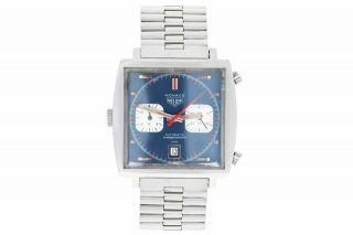 Vintage Heuer Monaco 1133b Automatic Chronograph Mens Watch