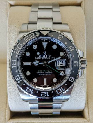 2018 Rolex Gmt - Master Ii 116710ln,  Papers