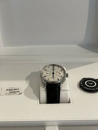 Iwc Portuguese 7 Day Automatic Stainless Steel White Iw500705 Iw5007 - 05 10/10