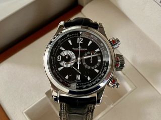 Jaeger Lecoultre Master Compressor Chronograph - S/steel - 41.  5mm - Box/papers -
