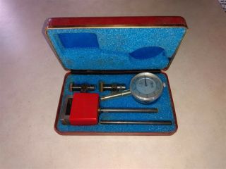 Vintage Central Tool Company Dial Test Indicator Set W/case - Made In Usa