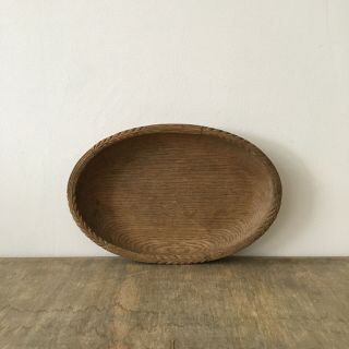 Antique Vintage Hand Carved Wooden Bowl Rustic Fruit Bowl Display Dish
