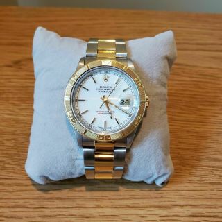 Rolex Datejust " Thunderbird " 16263 36mm Wristwatch 18k Gold And Stainless