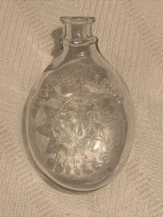 Antique Vintage Glass Acme Baby Nursing Bottle