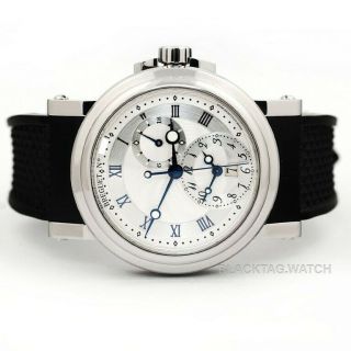 Breguet Marine Automatic Dual Time Wristwatch 5857st/12/5zu