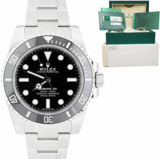 May 2019 Unpolished Rolex Submariner No - Date Stainless Steel 40mm Watch 114060
