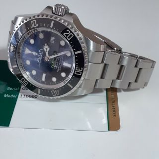 With Papers 2021 Rolex Sea Dweller Deepsea James Cameron 44 Mm Blue Watch 116660