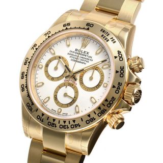 Rolex Daytona 116508 Yellow Gold Oyster Bracelet White Index Dial 40mm Watch