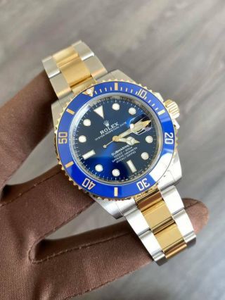 Rolex 18k Gold/stainless Steel 2021 Blue Submariner Date 126613 41mm