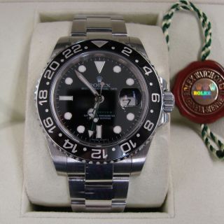 ROLEX GMT MASTER II STAINLESS w/CERAMIC & GREEN 116710 - BOXES & PAPERS 1 OWNER 2