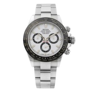 Rolex Cosmograph Daytona Ceramic Steel White Dial Automatic Mens Watch 116500ln