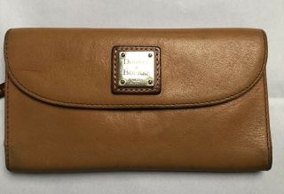 Vintage Dooney & Bourke Tan Leather Wallet