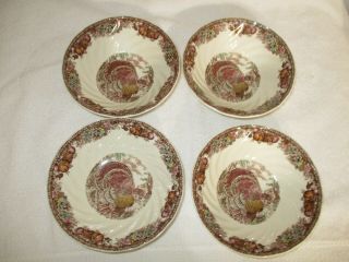 Johnson Brothers Autumn Monarch (4) Cereal/fruit 6 " Tp 1 3/4 " Tl Bowls