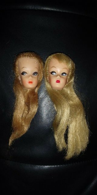 Vintage 1960s Doll Heads Wendy Elite Annette Babette Eegee Barbie Clone Unique