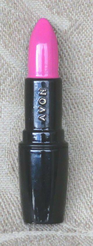 Vintage Avon Pink Enameled Metal Lipstick Brooch Pin