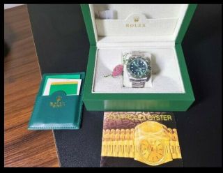 Rolex Submariner Steel Hulk Green Ceramic Watch Box/papers 