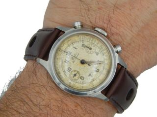 Mido Multichrono Wristwatch Cal Minerva 13 - 20 1920s Chronograph In Running Well